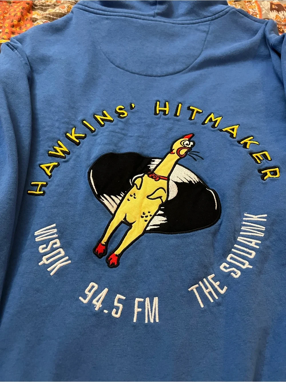 Blue WSQK ( Stranger Things) Graphic Zip Hoodie Jacket